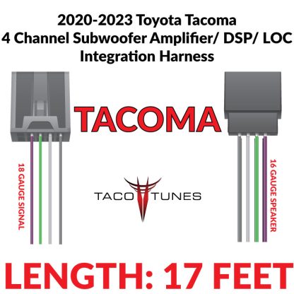 2020+-TOYOTA-TACOMA-Plug-and-play-amplifier-and-sound-processor-harness