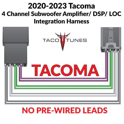 2020+-TOYOTA-TACOMA-Plug-and-play-amplifier-and-sound-processor-harness