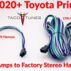 2020+ toyota PRIUS plug and play amp and sound processor harness