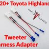 2020+ -toyota-highlander aftermarket coaxial -tweeter-harness adapter