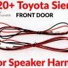 2020+ toyota sienna front door component speaker harness
