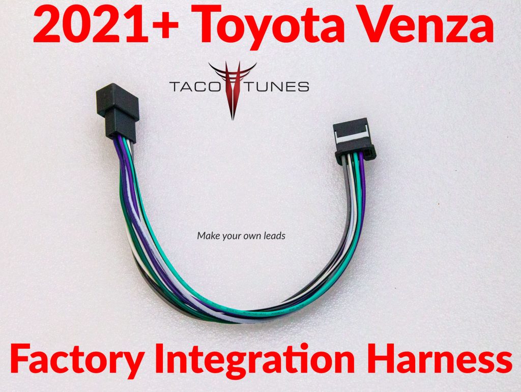 2021+ Toyota Venza Add amplifiers to factory stereo Plug & Play Harness ...