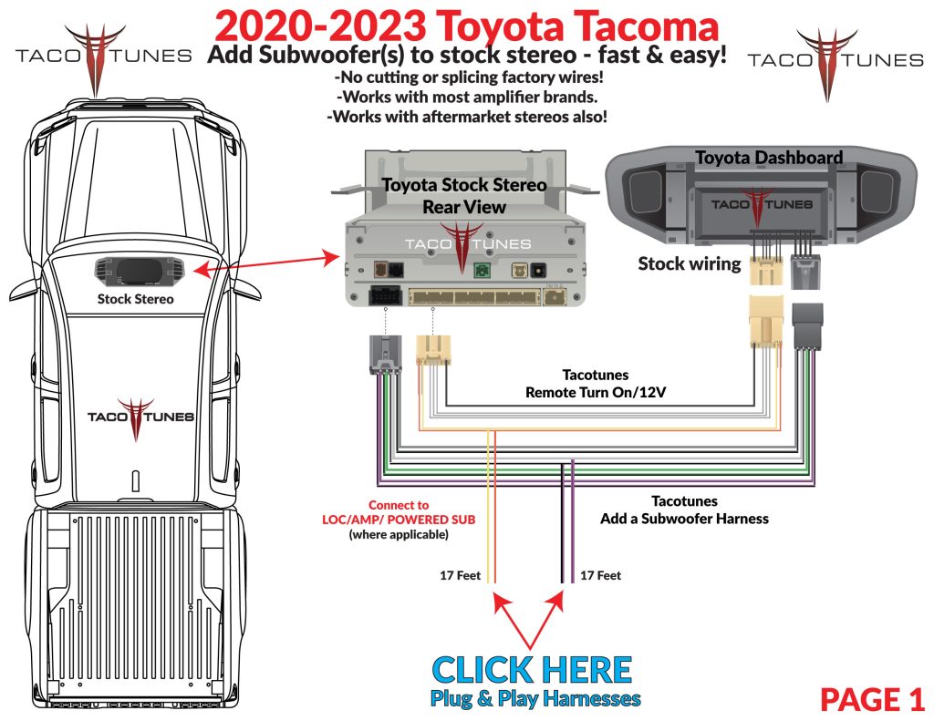 Add a subwoofer 2020-2023 tacoma