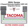 2024+ Toyota Tacoma Add amplifiers to factory stereo Plug & Play Harness Sound Processor Factory Integration - Image 2