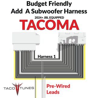 2024+ JBL EQUIPPED Tacoma BUDGET FRIENDLY Add a subwoofer Harness