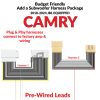 2018-2024 JBL EQUIPPED Camry BUDGET FRIENDLY Add a subwoofer Harness package - Modified signal (POST-JBL amp signal) - Image 3