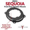 2023+ Toyota Sequoia FRONT DOOR Speaker Mounts - Image 2