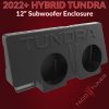 2022+ HYBRID Toyota Tundra DUAL 12 Inch Ported Subwoofer Box