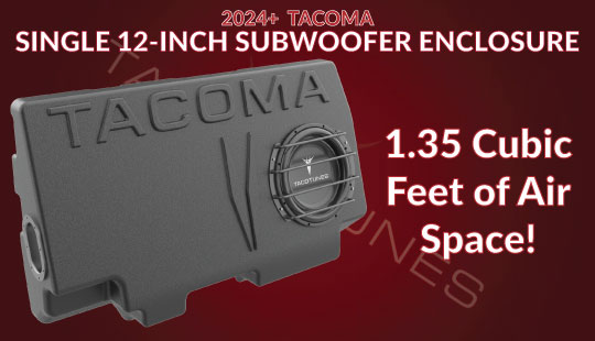 2024+-toyota-hyrbid-tacoma-how-to-install--subwoofer-box-12-inch-subwoofer