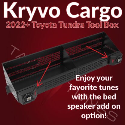 2022+ Toyota Tundra Under Tonneau Bed Cover Storage Kryvo Cargo Tool Box - Image 3