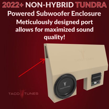 2022+ NON-HYBRID Toyota Tundra POWERED SUBWOOFER KIT "starter add a sub" - Image 3