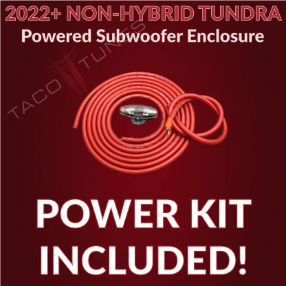 2022+ NON-HYBRID Toyota Tundra POWERED SUBWOOFER KIT "starter add a sub" - Image 6