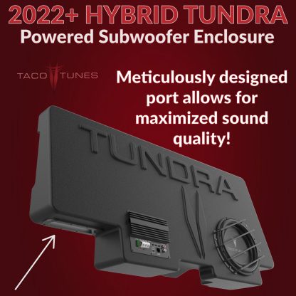 2022+ HYBRID Toyota Tundra POWERED SUBWOOFER KIT "starter add a sub" - Image 3