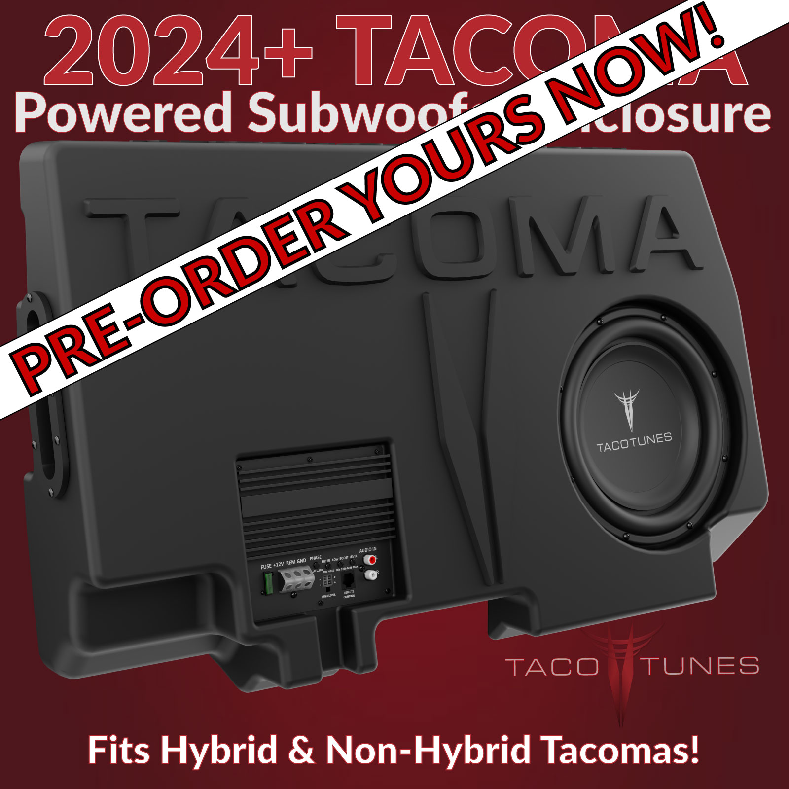 2024+ Tacoma Subwoofer Enclosures Archives - Taco Tunes - Toyota